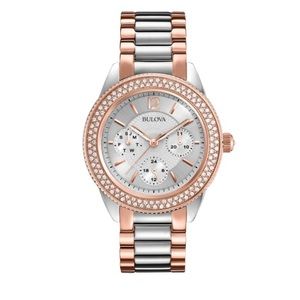 Bulova Women’s Crystal Stainless Steel Watch